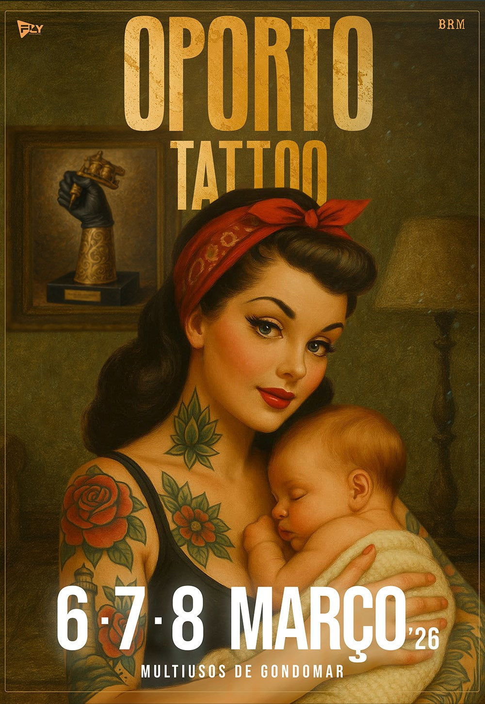 Oporto Tattoo Expo 2026 no Pavilhão Multiusos de Gondomar, de 6 a 8 de março, com tatuadores do Dilúvio Tattoo Studio